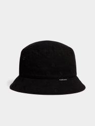 Men&apos S All Of Print Embroidery Crest Black Bucket Hat