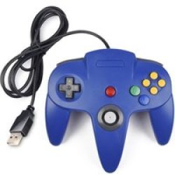 N64 Style USB Wired Controller Blue