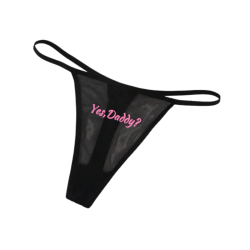 Kinky Breathable Mesh G-string Yes Daddy - L