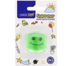Kids 2 Hole Sharpener With Container - Green