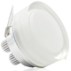 7W Acrylic LED Ceiling Light 50W Halogen Equivalent 450LM Daylight 30 Degree Beam Angle Ac 85V-265V Drivers Included Round Shape LED Recessed Light For