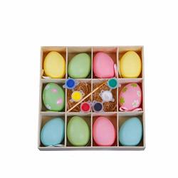 Plastic Easter Eggs Colorful Diy Easter Eggs Hanging Plastic Eggs With Rope Easter Eggs Basket Diy Painting And Decorating Easter Crafts Diy Painting For