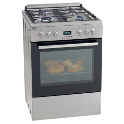 Defy 4 Burner Gas Electric Stove - Stainless Steel