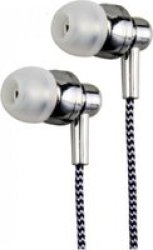 Astrum Stereo In-ear Wired Earphones And In-line MIC - Silver A11025-S