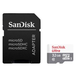 SanDisk - Ultra Android Microsdhc+sd Adapter 32GB 80MB S