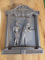 15 Stations Of The Cross - Hand Carved Resin - 61 X 42 X 6CM