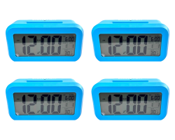 Battery Powered Digital Alarm Clock - Pack Of 4