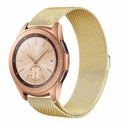 Aimtel Compatible Samsung Galaxy Watch 42MM Bands 20MM Milanese Loop Strap Replacement Band Compatible Samsung Galaxy Watch SM-R810 SM-R815 gear Sport suunto 3 Fitness Smart Watch-gold