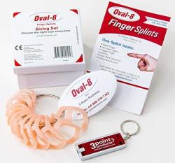 3-POINT Products OVAL-8 Finger Splints Sizing Set