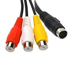 kenable 6 Pin Mini Din Plug to 6 Pin Mini Din Plug Audio Video Cable 1.5m ~5 feet