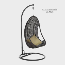 Cielo - Atilla Hanging Chair - Black