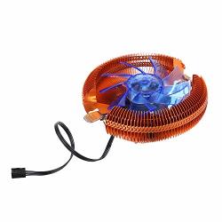 Walmeck- Hydraulic Cpu Cooler Heatpipe Fans Quiet Heatsink Radiator For Intel 1156 1155 1150 1151 LED Light