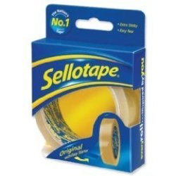 Sellotape Original Golden Tape Roll Non-static Easy-tear 24MMX50M Pack Of 6