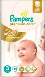 Pampers Premium Care Midi Size 3 - Pack of 60