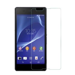 Premium Anitishock Screen Protector Tempered Glass For Sony Xperia Z