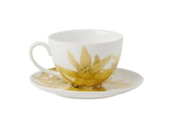 Maxwell & Williams Royal Botanic Gardens Orchids Cup & Saucer 240ML Yellow