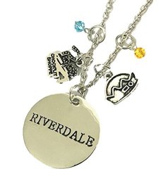 New Horizons Production Riverdale Tv Series Themed Pendant Necklace W Charms