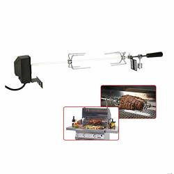 Wuddi Bbq Automatic Rotisserie Electric Barbecue Motor Metal Outdoor Spit Roaster Rod Charcoal Pork Chicken Beef Camping Cooking Tools