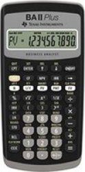 TEXAS INSTRUMENTS Ba II Plus Professional Financial Calculator IIBAPRO CLM 1L1 D