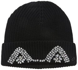 Armani Jeans Women's Beanie With Cat Ear Studs Black Large iv
