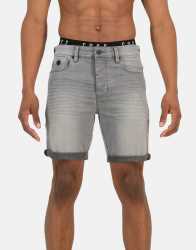 Asphalt Denim Shorts - W38 L32 Grey