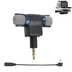 Microphone For Gopro Gopro Accessories External Stereo Microphone 3.5 Mm MINI USB MIC Adapter Cable For Gopro Hero 3 3+ 4 Action Camera