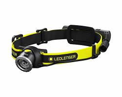 Ledlenser IH8R Rechargeable Headlamp With Rear Light High Power LED 600 Lumens Hardhat Mount Included