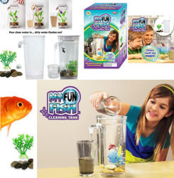 Fish Self Cleaning Tank Complete Aquarium Setup Brand My Fun