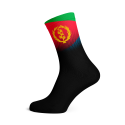 Eritrea Flag Socks - Small Black