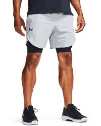 Men's Ua Stretch Woven Shorts - Halo GRAY-014 XL