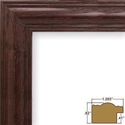 Craig Frames Inc. Craig Frames 440CH 24 By 36-INCH Poster Frame Solid Wood 1.265-INCH Wide Cherry Red