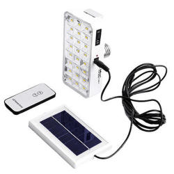 Solar And Rechargeable Led Emergency Lamp With Remote Control