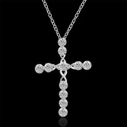 Sterling Silver -filled Cross Necklace- Ls 912