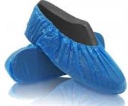 Disposable Plastic Shoe Covers – Provide A Barrier Against Possible Exposure To Airborne Organisms Or Floor Contact With A Contaminated Environment Elastic Band