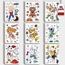 Paw Patrol Sticker For Kids Birthday Party Game Ryder Party Supplies Favor Make A Face Sticker Sheets - Craft Creative Design Wall