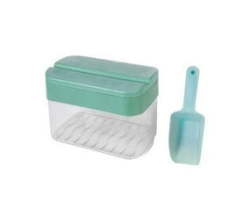 Matcha Green Silicone Ice Mould With Storage Box & Dishing Spoon
