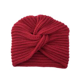 EUROP Wool Knitted Pull Over Hat - Red