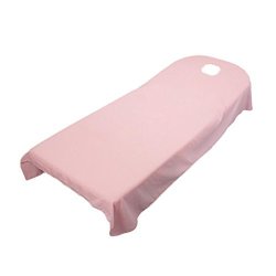 Baoblaze Massage Bed Cover Table Plinth Treatment Couches Sheet With Face Breath Hole 80190CM - Pink