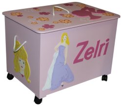 Wooden Barbie Large Toy Box Personalised