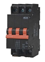 ACDC Dynamics Acdc 10A 13MM 4.5KA 3 Pole D-curve Circuit Breaker