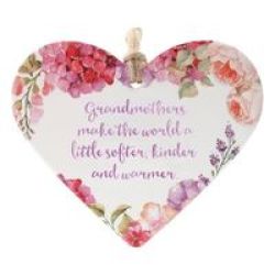 Ceramic Loving Heart Plaque - Grandmother