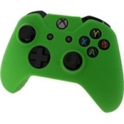Pro Soft Silicone Protective Cover With Ribbed Handle Grip Green Xbox One Blu-ray Disc