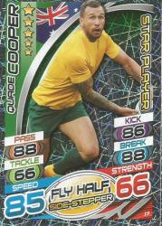 Rugby World Cup 2015 - Topps - Quade Cooper "star Player" Foil Trading Card 19