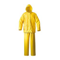 Rubberized Rain Suit Yellow 2 Piece Large