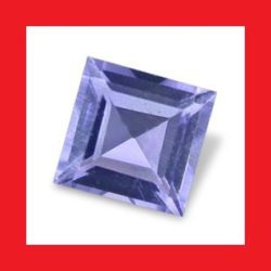 Iolite - Nice Blue Violet Square Facet - 0.08CTS
