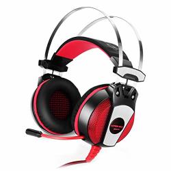 Supvox GS500 3.5MM Headset Bass Noise Gaming Headphone Computer PC Gaming Headset With MIC Red
