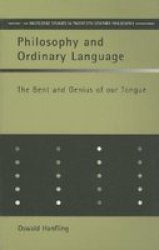 Philosophy And Ordinary Language
