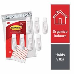 Command 3M Utility Hooks Decorate Damage Free Easy On Easy Off 7 Hooks 12 Strips Value Pack