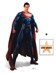Fan Pack - Man Of Steel Superman Henry Cavill Lifesize Cardboard Cutout Standee - Includes 8X10 25X20CM Star Photo