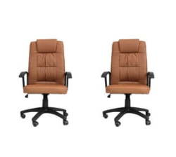 - Two Brown Unex Office Chairs